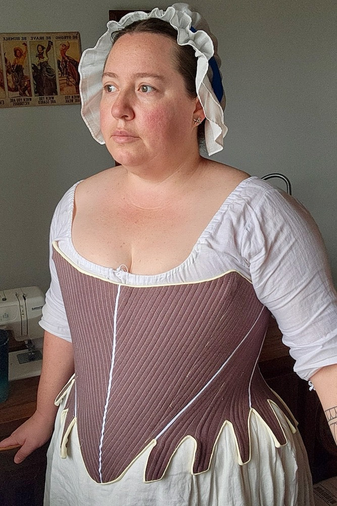 Cassandra Stays (1760-1780) Pattern || Scroop Patterns & Virgil's Fine Goods