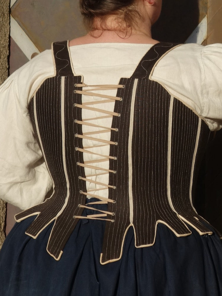Cassandra Stays (1760-1780) Pattern || Scroop Patterns & Virgil's Fine Goods