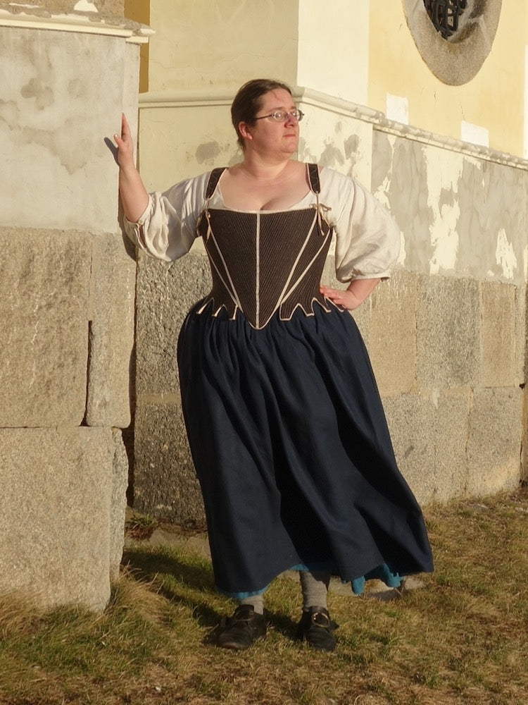 Cassandra Stays (1760-1780) Pattern || Scroop Patterns & Virgil's Fine Goods