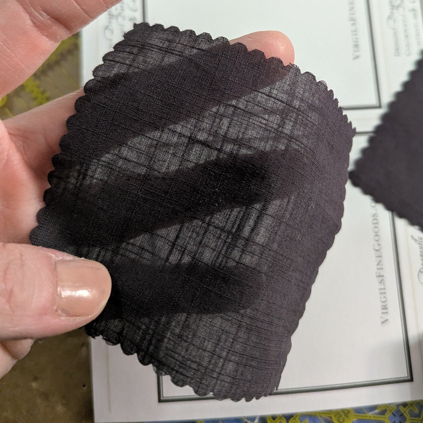 "Black Sea" Cotton Cambric || Lightweight Shirting