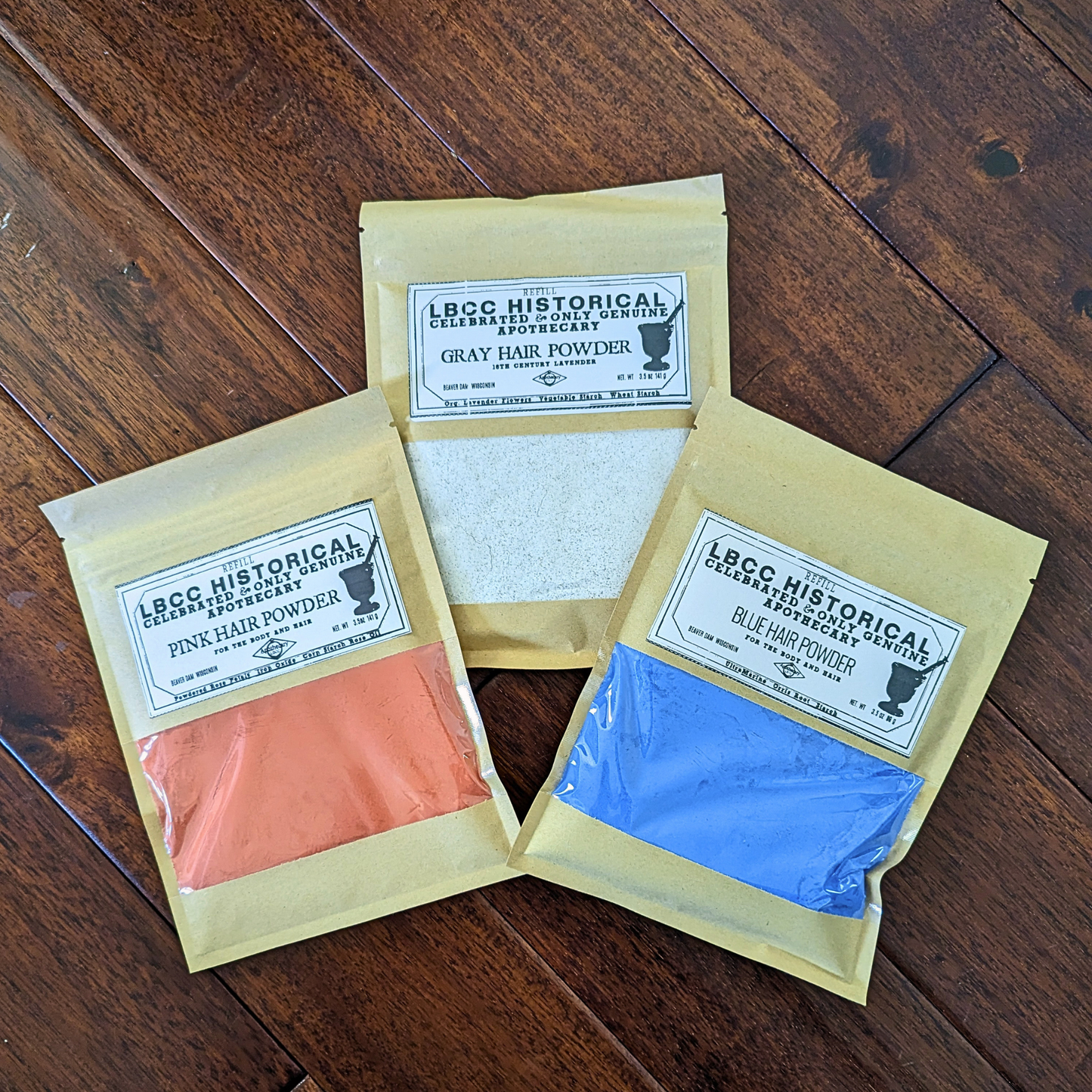 18th Century Color Hair Powders