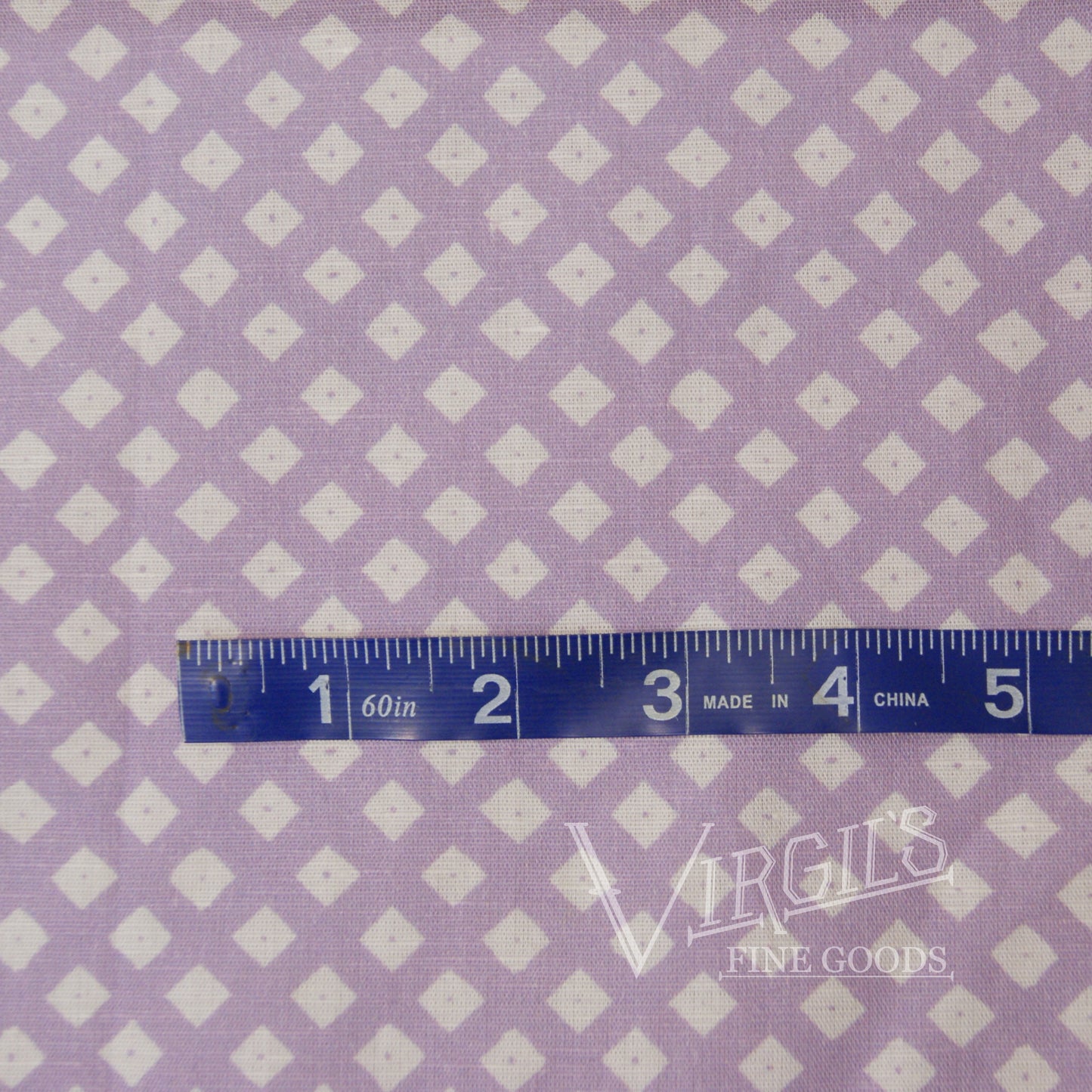 Walton Diamonds in Logwood Purple (1770-1780 Inspired) Linen/Cotton Print