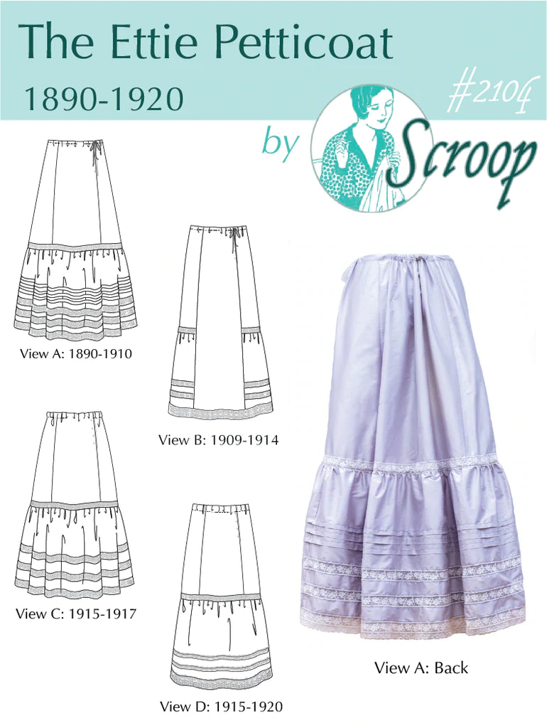 Ettie Petticoat & Skirt (1890-1920) Pattern || #2104