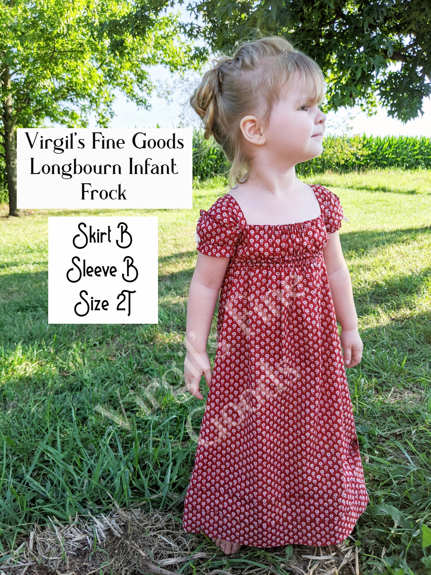 DISCONTINUED Longbourn Frock (1790-1820) Children's Pattern || #R100
