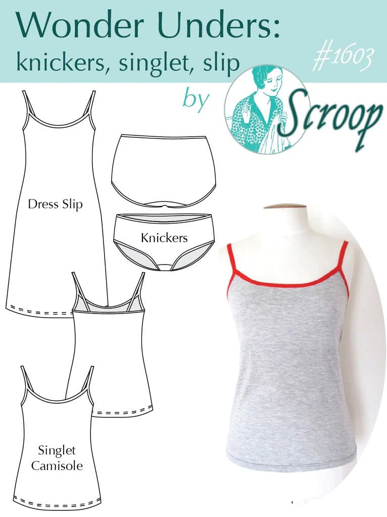 Wonder Unders: Knickers, Camisole, & Slip Pattern || #1603