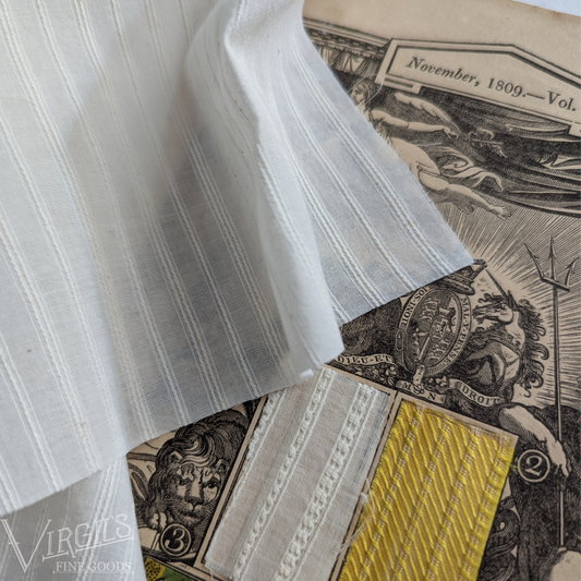 '1809' Stripes, Reproduction, Cotton Dobby Woven fabric