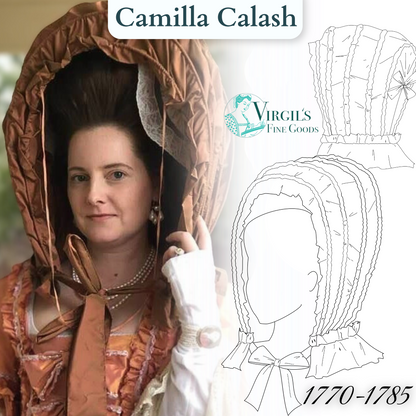 Camilla Calash Bonnet (1770-1785) Pattern  || #G101