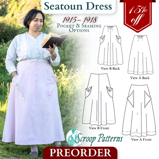 PREORDER Seatoun Skirt (1915-1918) Pattern || #2403