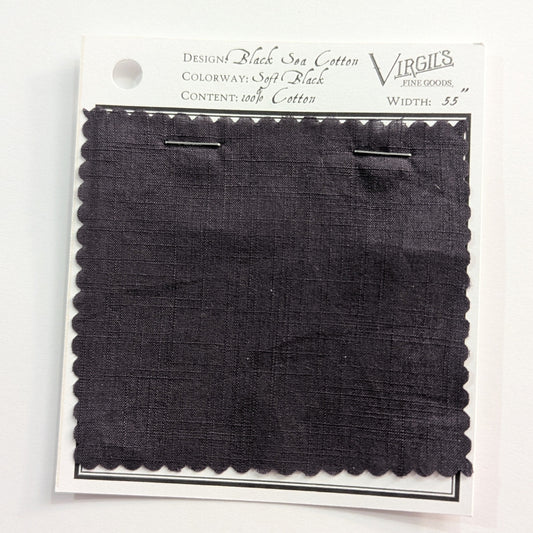 "Black Sea" Cotton Cambric || Lightweight Shirting