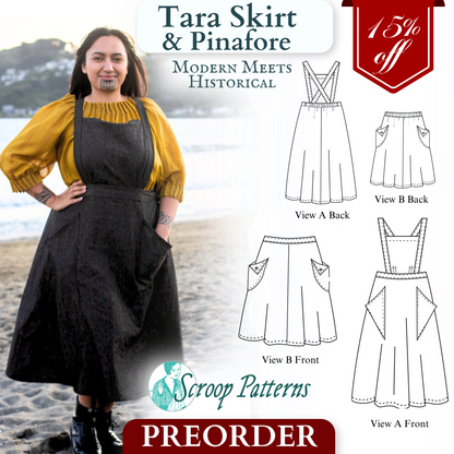 PREORDER Tara Skirt & Pinafore Pattern || #2404