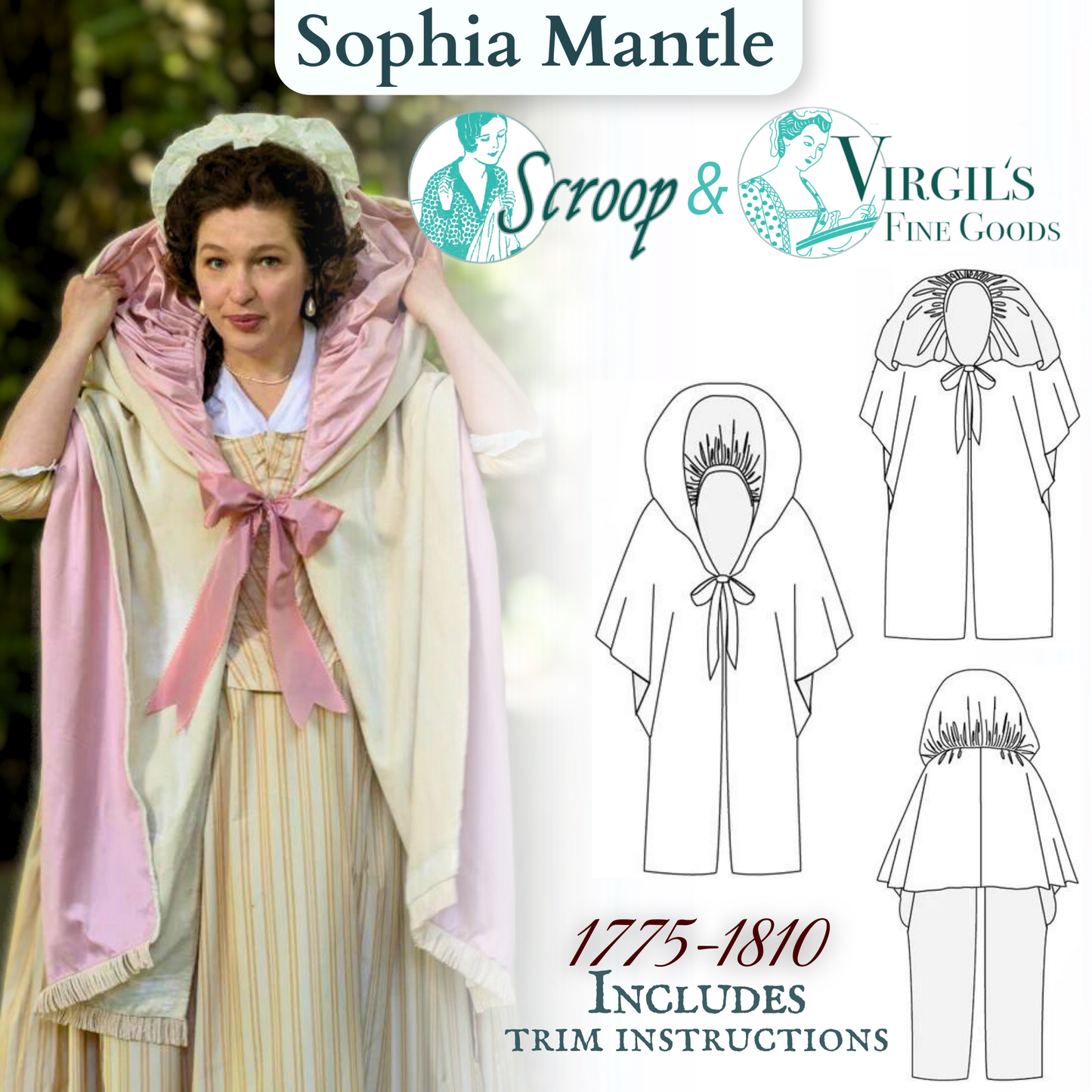 Sophia Mantle (1775-1810) Pattern ||  #2204