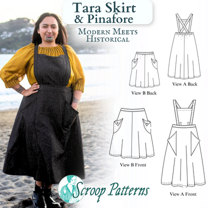 Tara Skirt & Pinafore Pattern || #2404