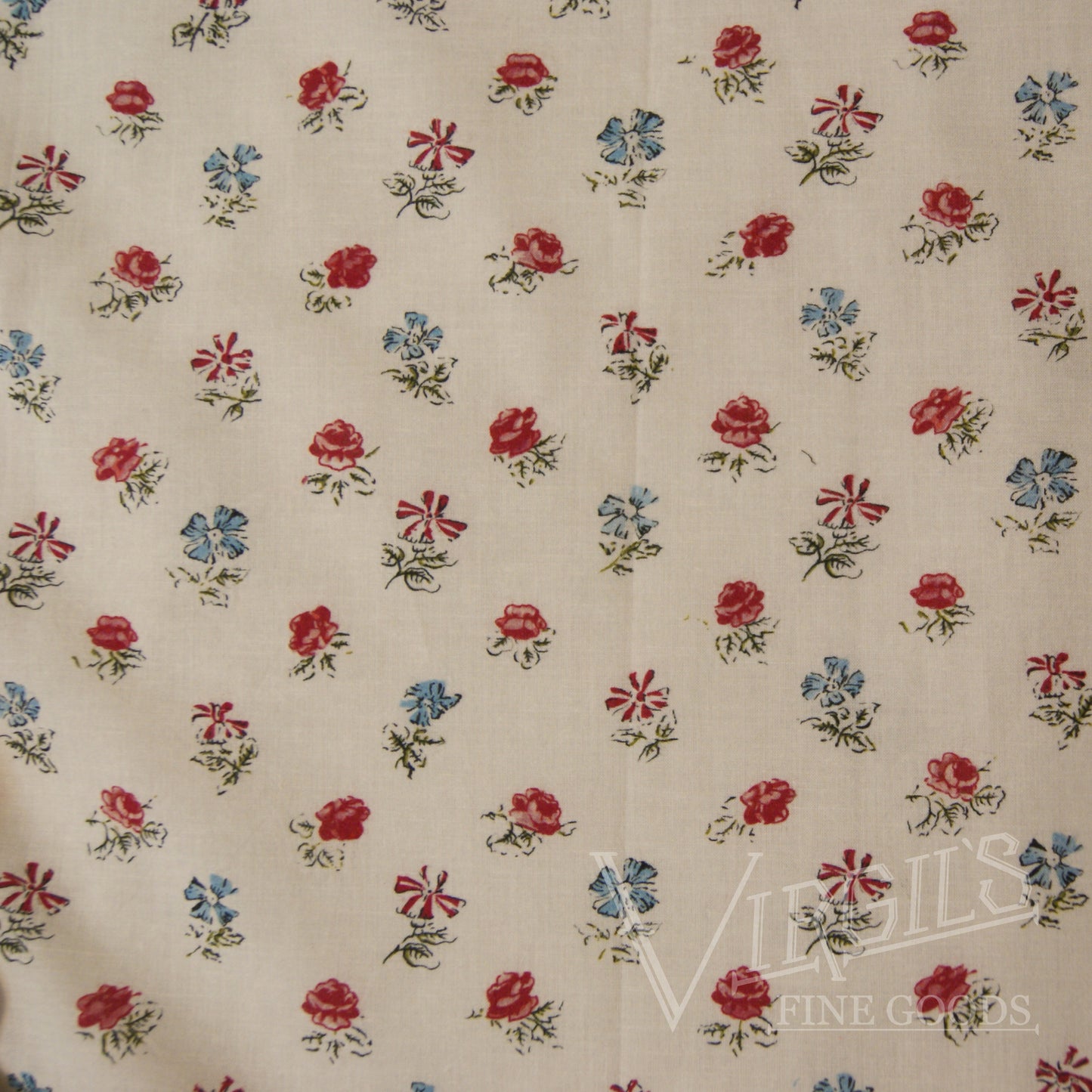 PRE-ORDER Sarah's Sprig'd Cotton (ca1785-1800) Reproduction Lawn Fabric