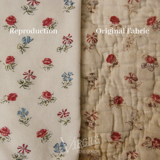 PRE-ORDER Sarah's Sprig'd Cotton (ca1785-1800) Reproduction Lawn Fabric