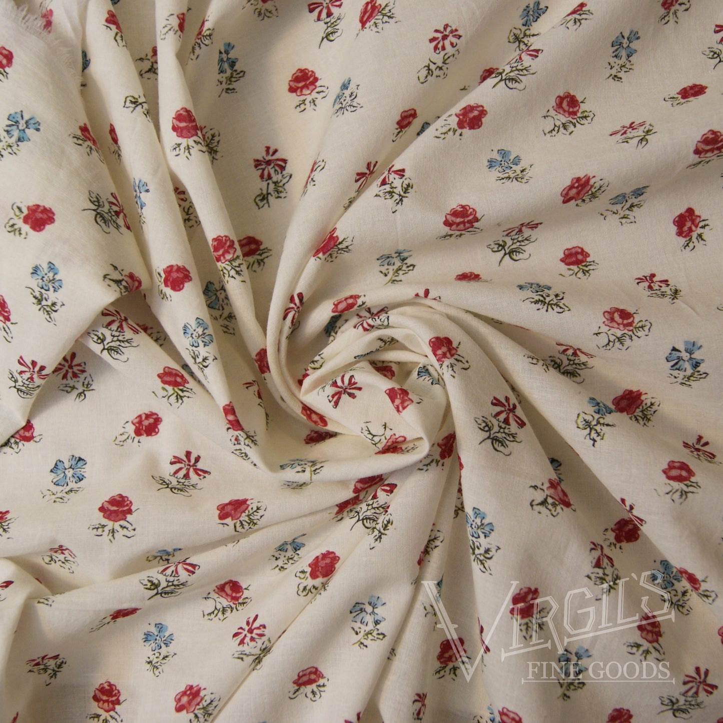 PRE-ORDER Sarah's Sprig'd Cotton (ca1785-1800) Reproduction Lawn Fabric