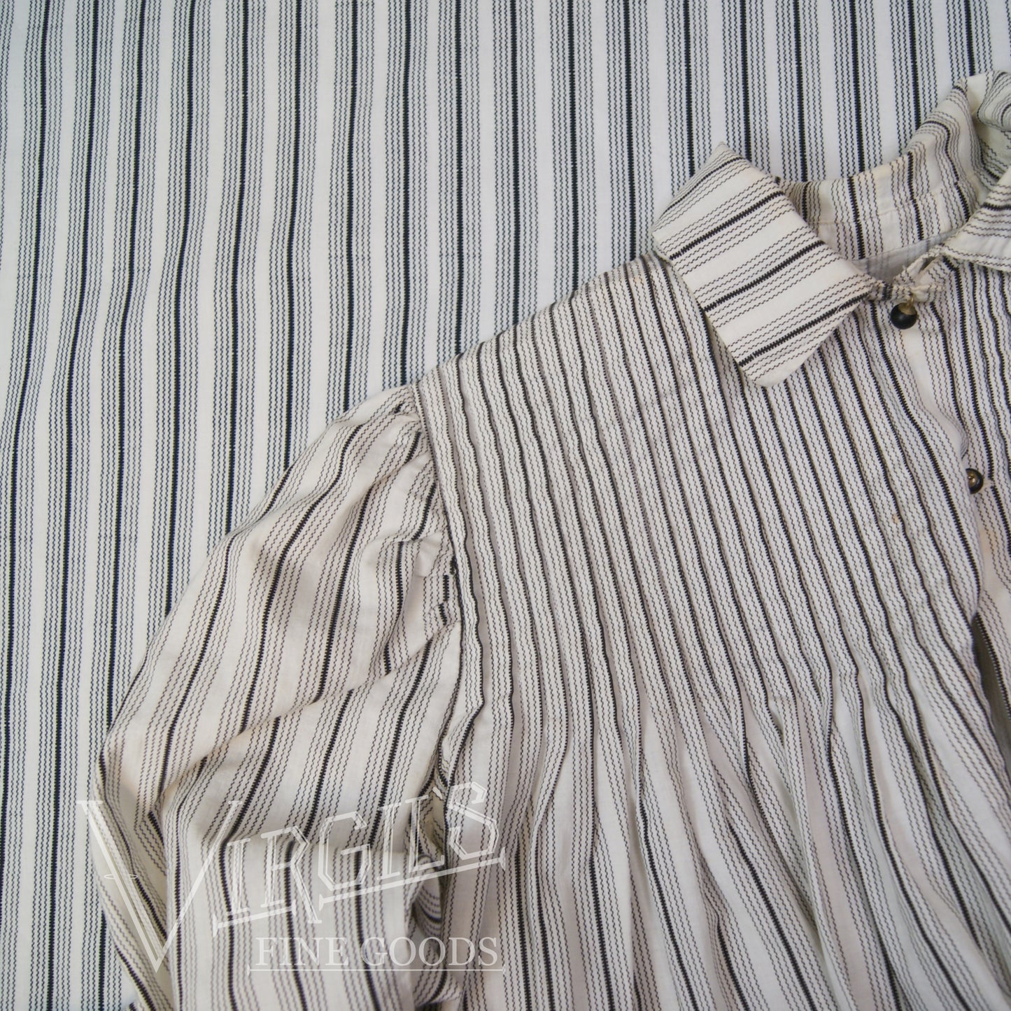 Eleanora Stripe Fabric, ca1900-1910, Edwardian Shirting Cotton – Virgil ...