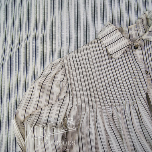 SECONDS & OFFCUTS Eleanora Stripe (ca1900-1910) Cotton Fabric Shirting